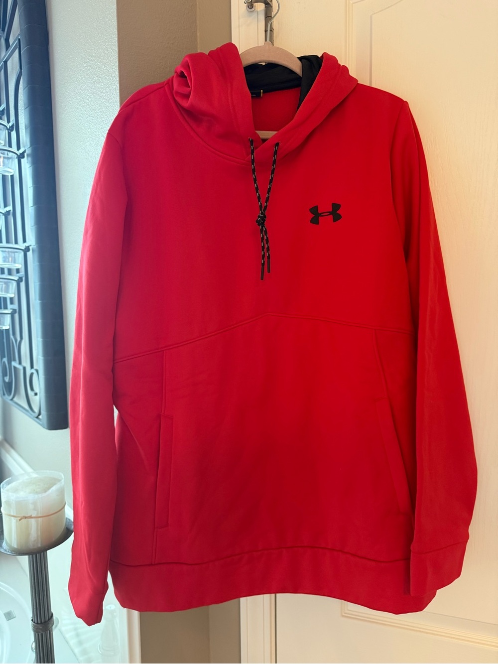 Under Armour Red Hooded Pullover Sweatshirt